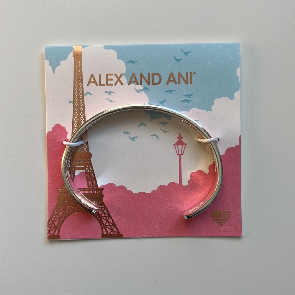 NWT Alex and Ani Red Heart Cuff Bracelet - Picture 3 of 5